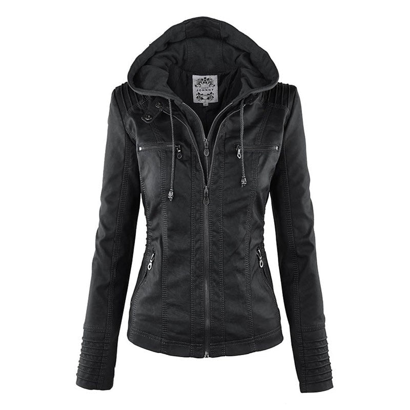 Veste en Cuir Pour Femme - Sent 2024